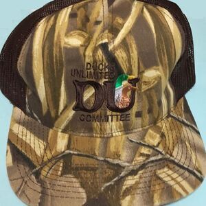 Ducks Unlimited Committee Member -NEW Snapback Camouflage Cap Official DU